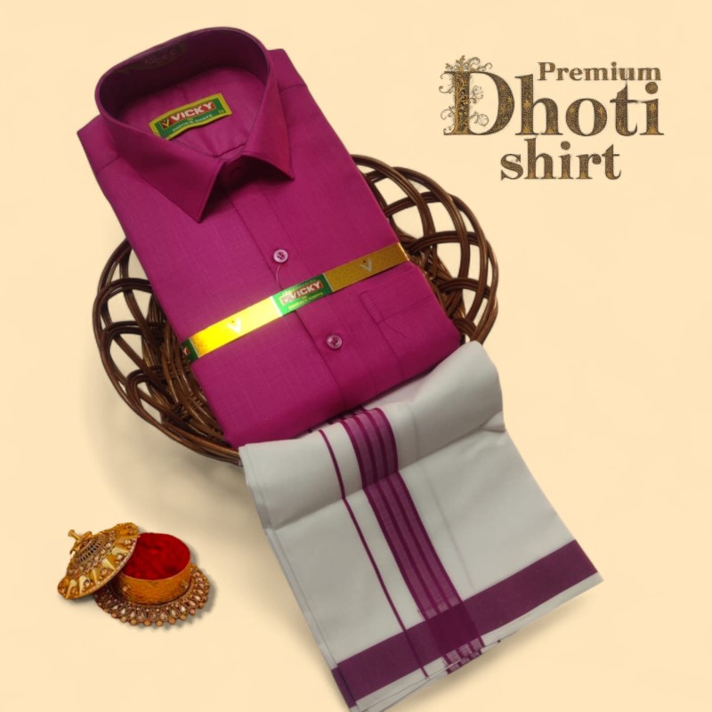 Cotton Dhoti & Shirt