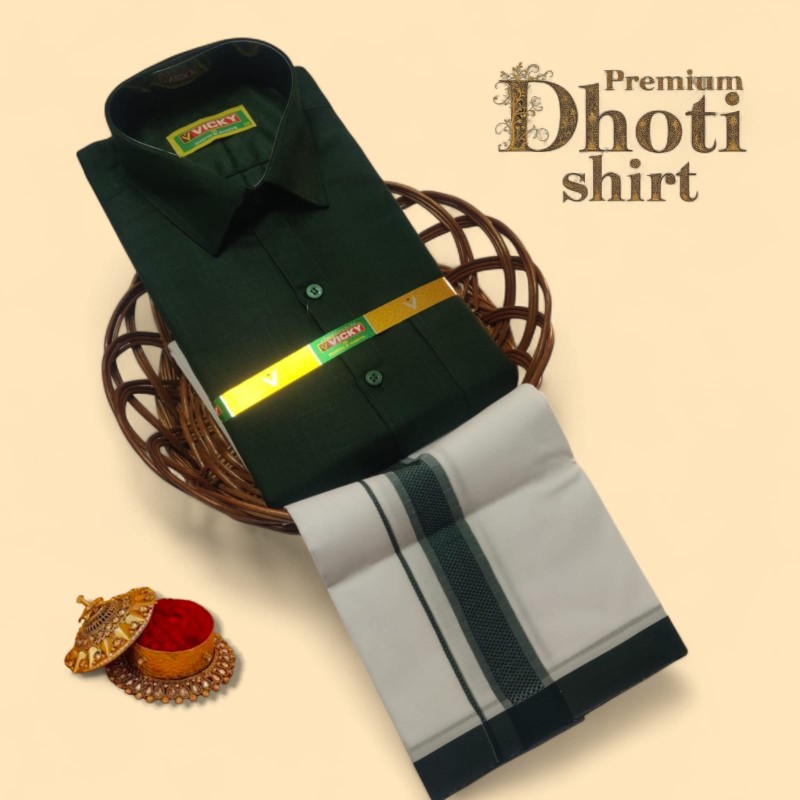 Cotton Dhoti & Shirt